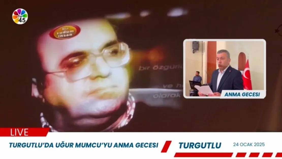 Uğur Mumcu Turgutlu'da Anıldı (Videolu Haber)