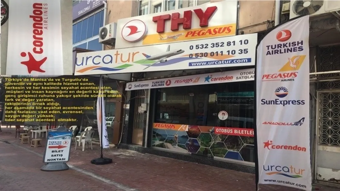 URCATUR Turgutlu'da uçak ve otobüs bileti almanızı kolaylaşıyor