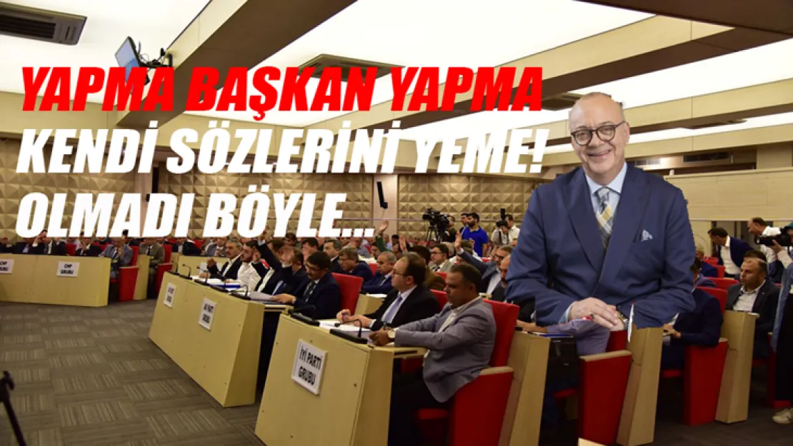 Yapma Başkan Yapma! Cengiz Ergün Kendi Sözlerini Çiğnedi ve Suya Zam Yaptı