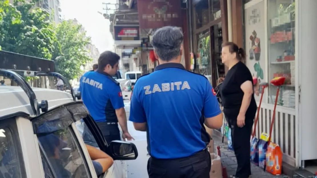 Zabıta Ekiplerinden Kaldırım ve Yol İşgali Denetimi