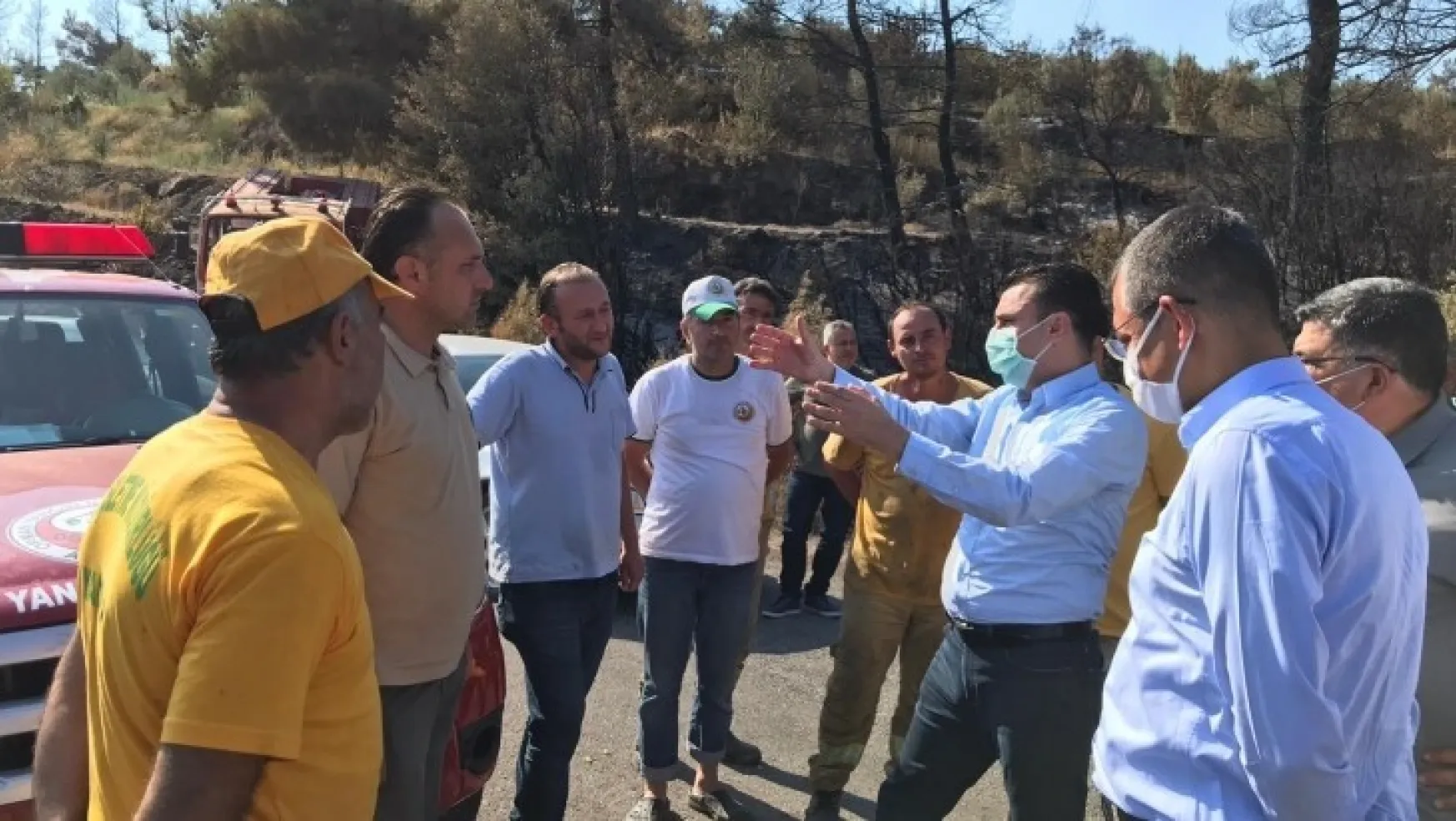CHP'li Başevirgen Yangın Bölgesinde