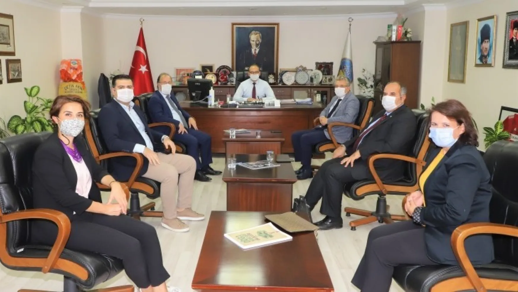 Ege ve Marmara Çevre Belediyeler Birliğinden Başkan Akın'a Ziyaret