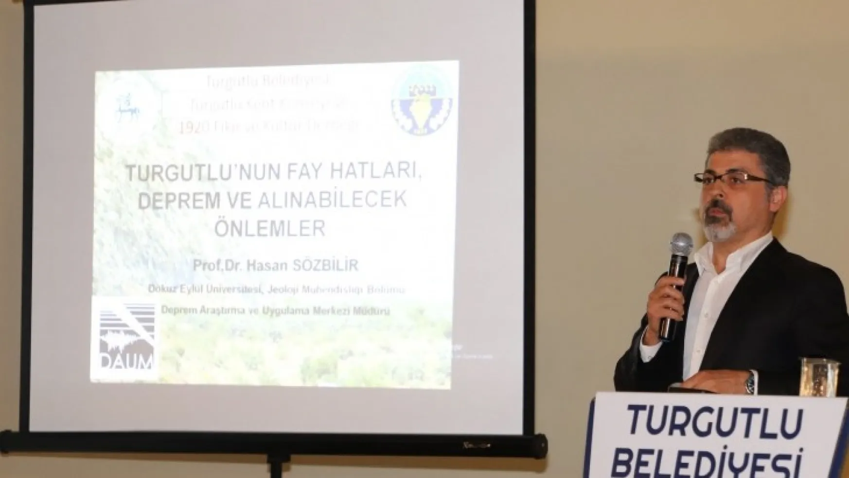 Haberlerimiz ses getirdi Turgutlu'da Deprem Konferansı verildi