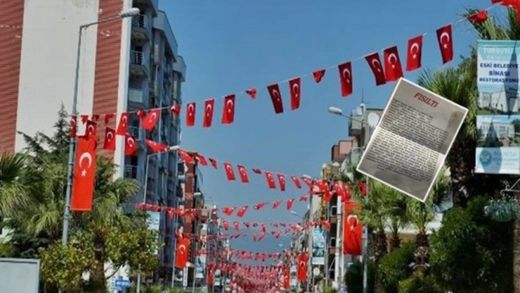 Turgutlu Sokaklarında İzinsiz dağıldığı iddia edilen Korsan Bildiri...