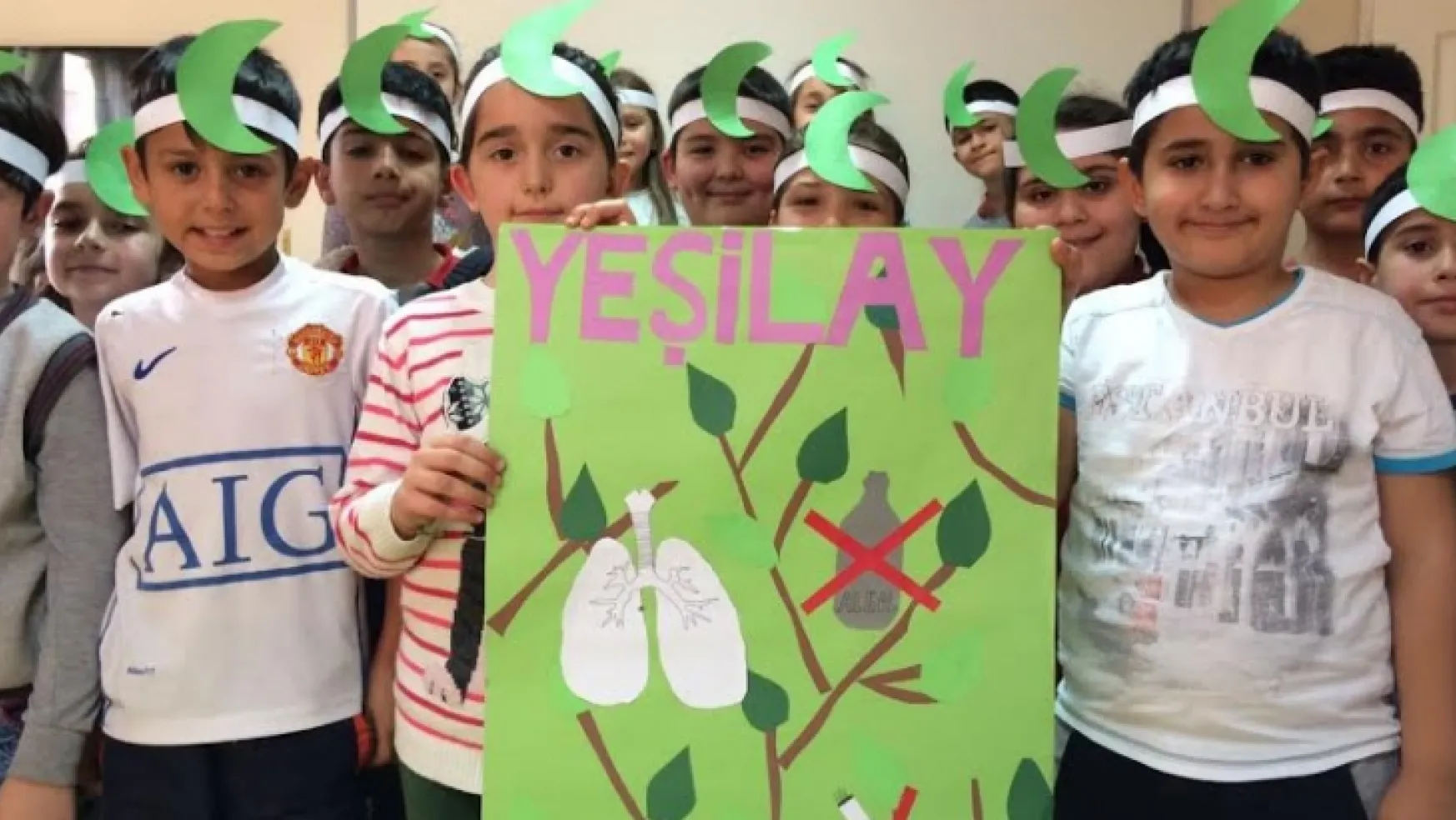 Çocuklar Yeşilay Haftasını Kutladı