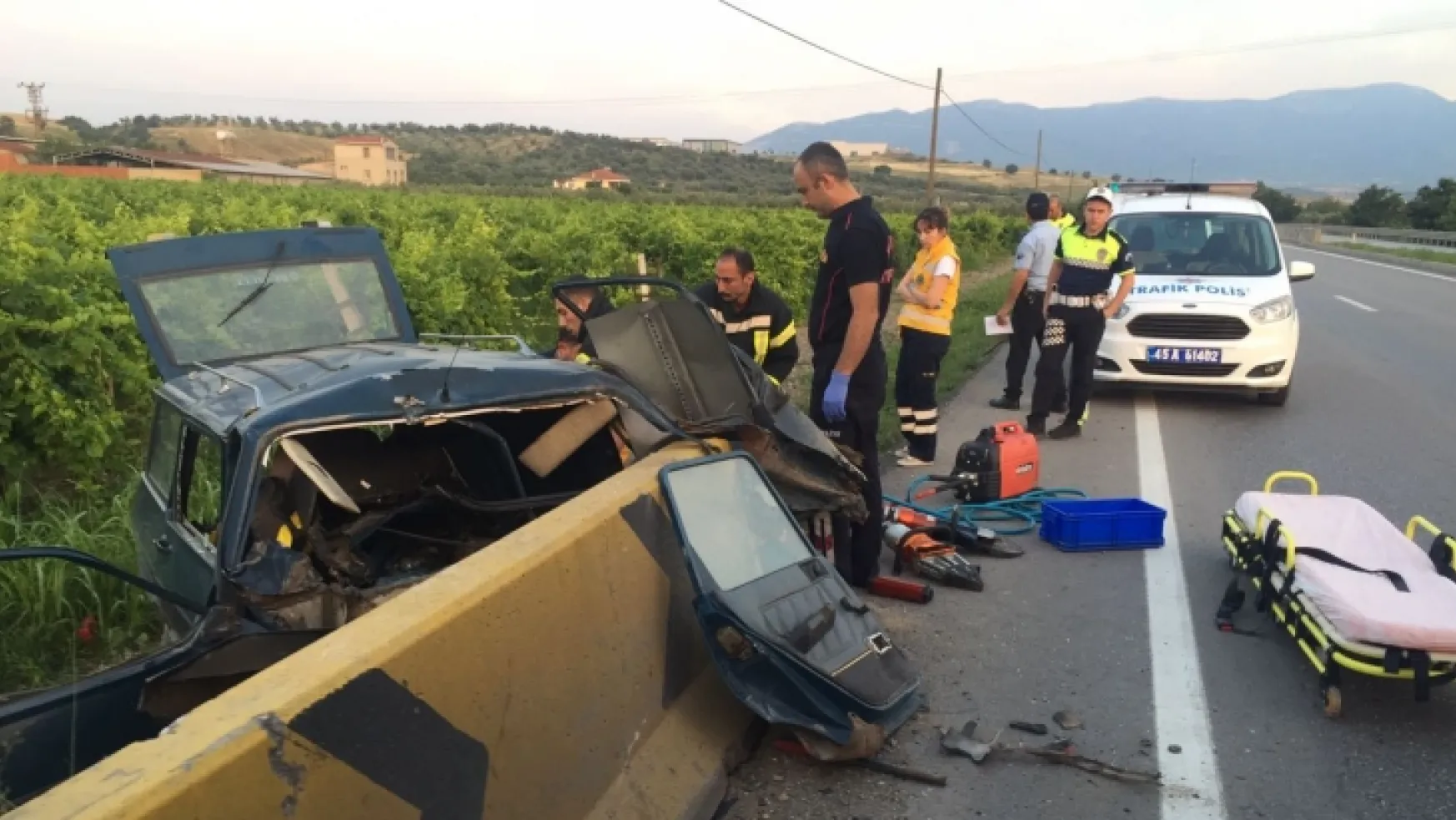 Turgutlu'da yaşanan trafik kazasında bir  kişi Hayatını kaybetti