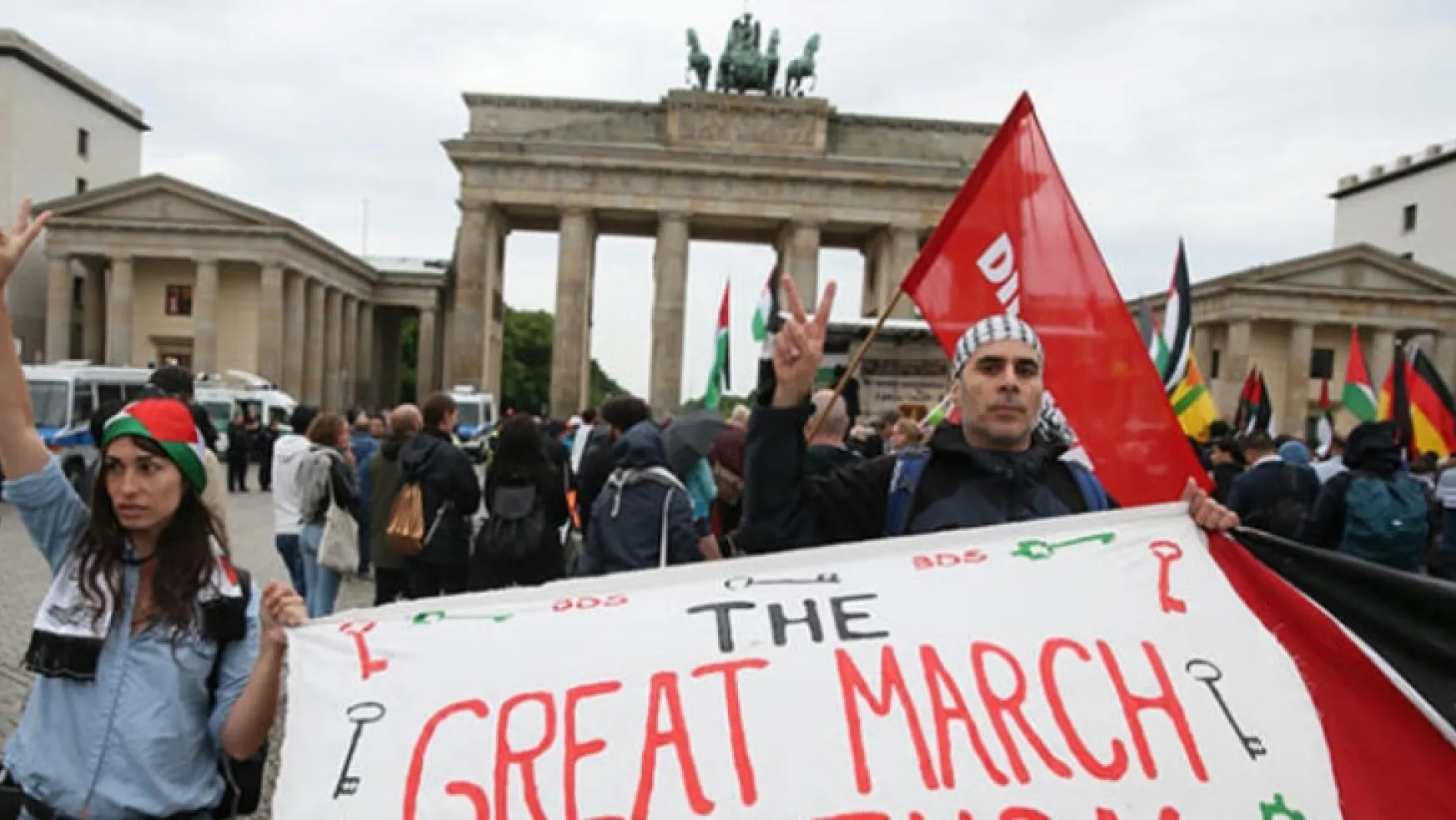 Almanya'nın başkenti Berlin'den Filistin'e destek
