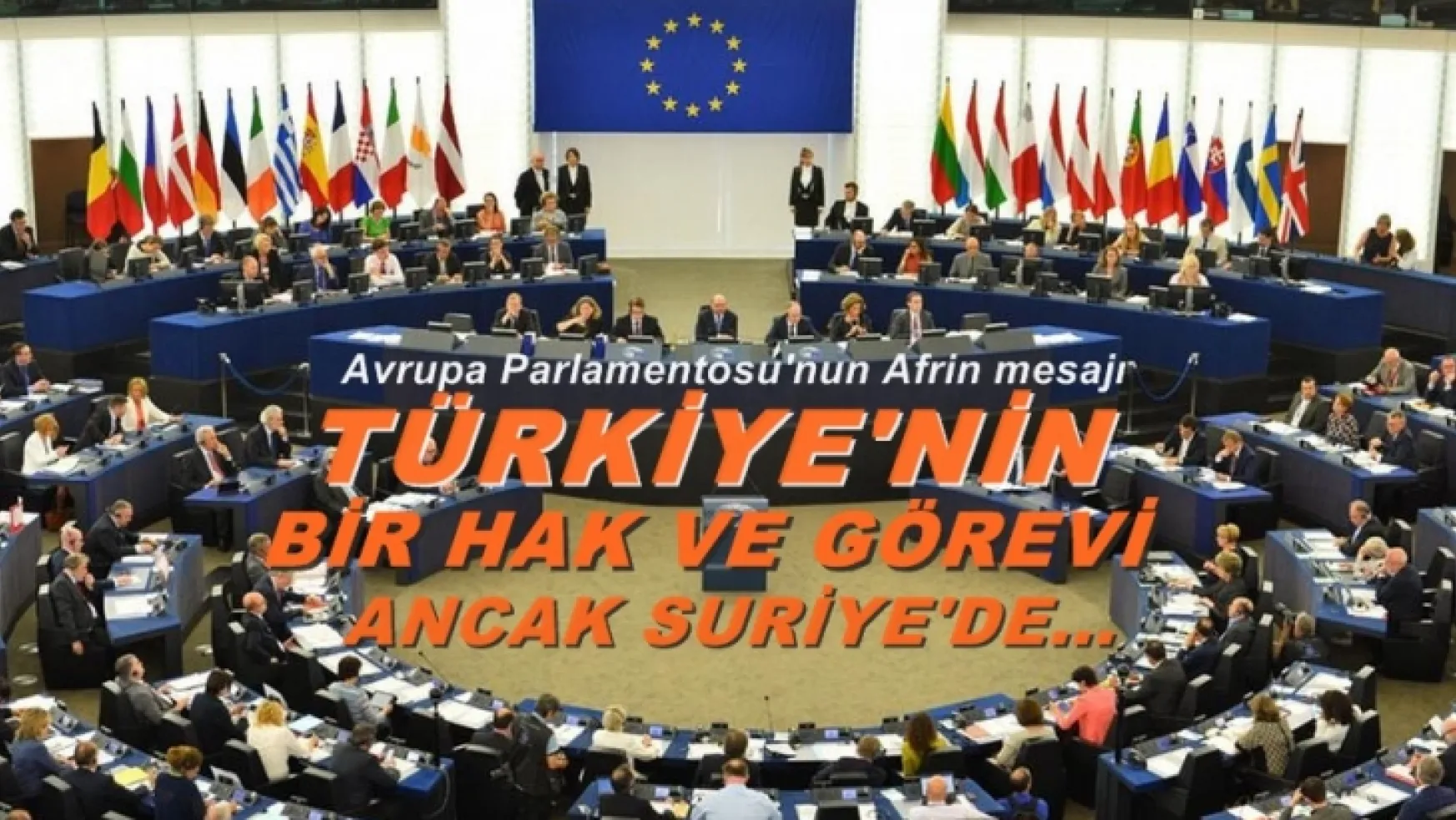 Avrupa Parlamentosu'nun Afrin mesajı