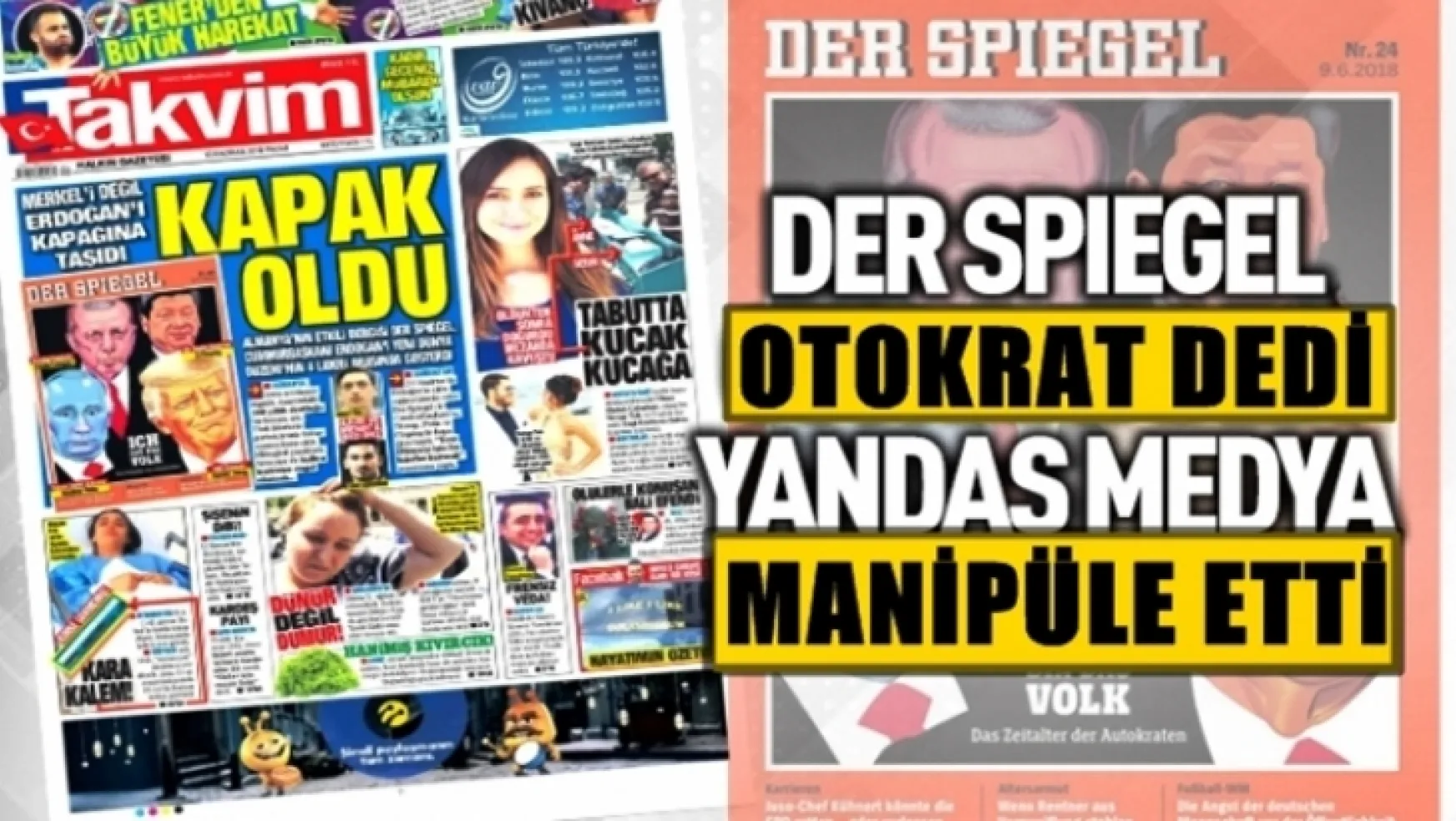 Erdoğan'a Takvim gazetesi dikatör dedi!