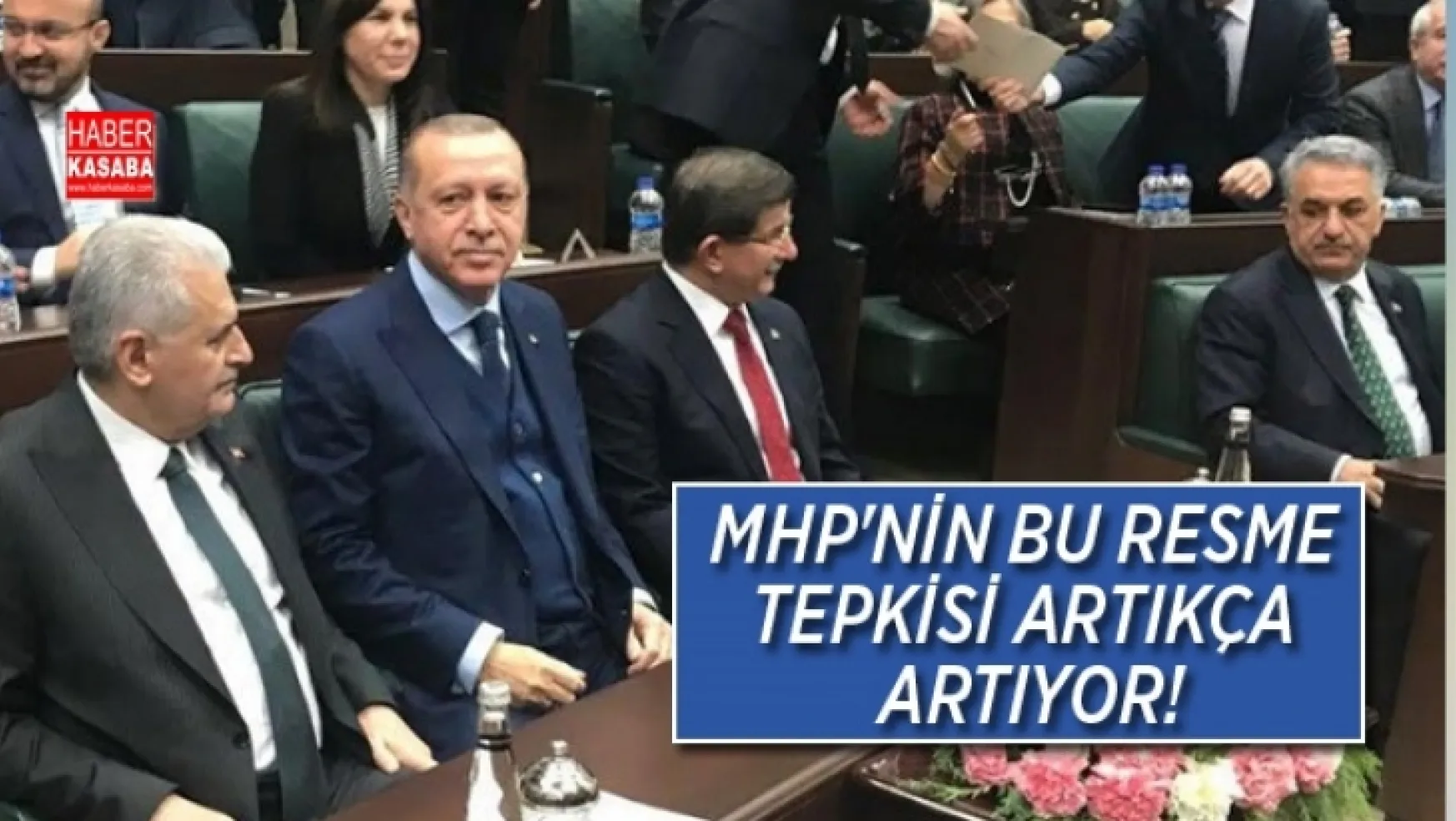 MHP'nin Davutoğlu-Erdoğan resmine tepki gelmeye devam ediyor