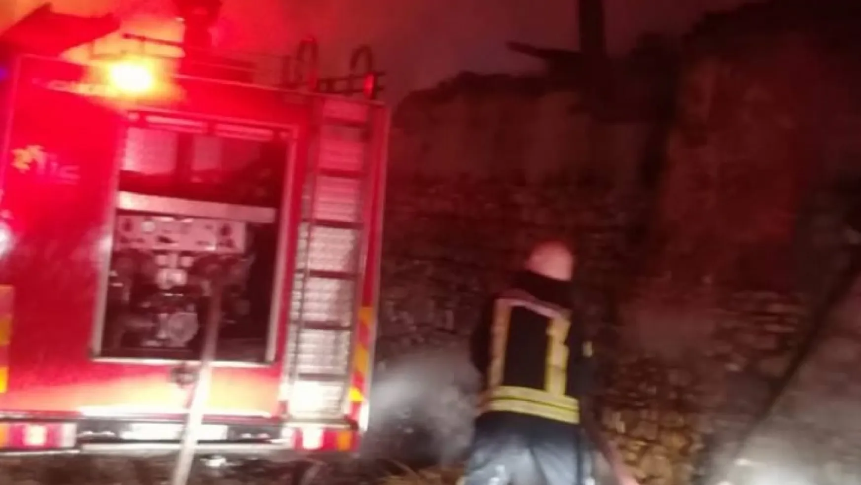 Osmancık Mahallesinde korkutan yangın