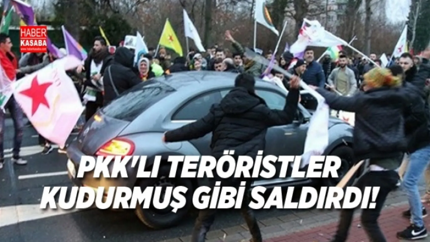 PKK'lı teröristler Almanya'da bir Türk'ün aracına saldırdı
