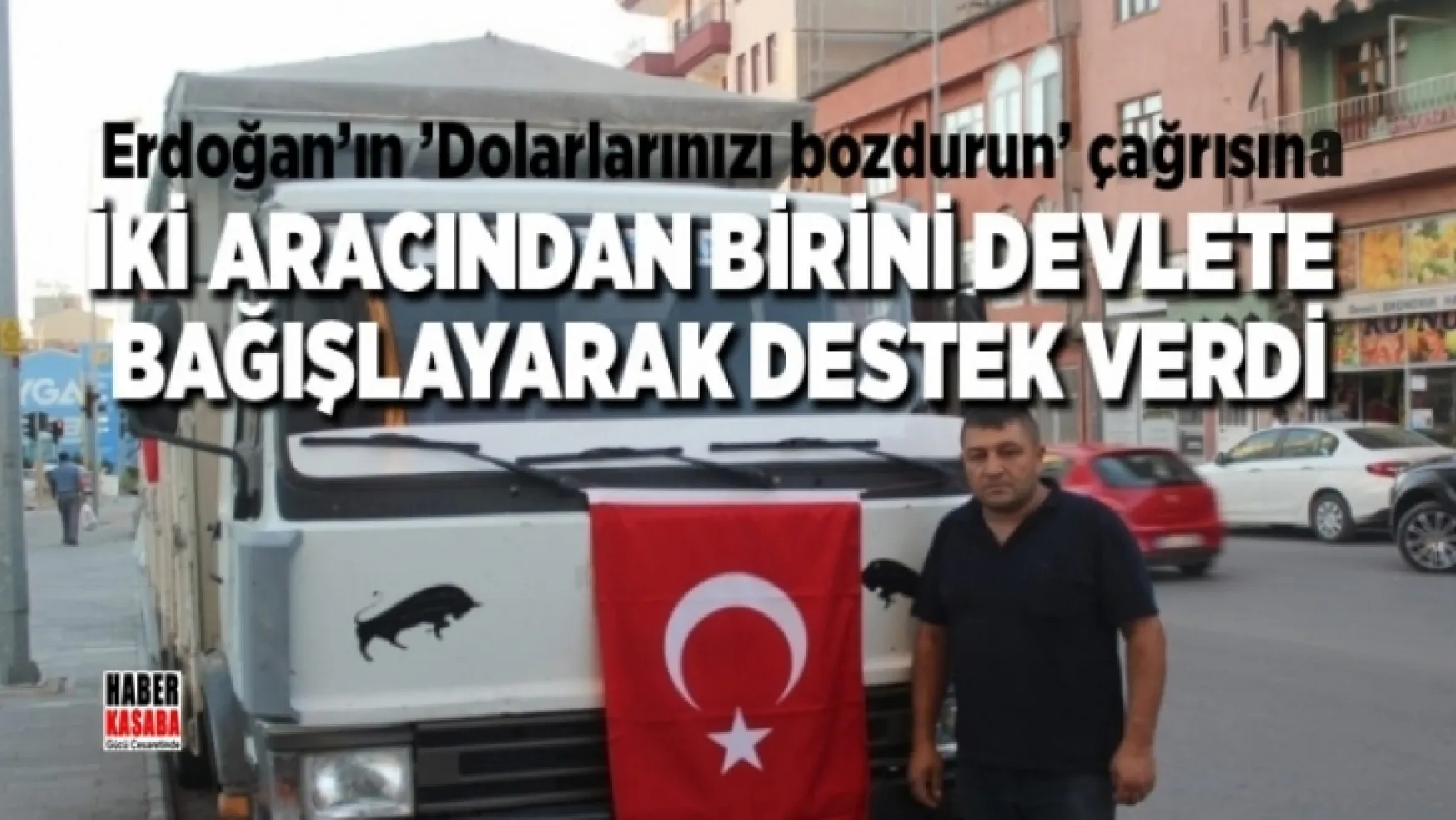 Arabasını bayraklarla süsledi, Ankara'ya doğru yola çıktı
