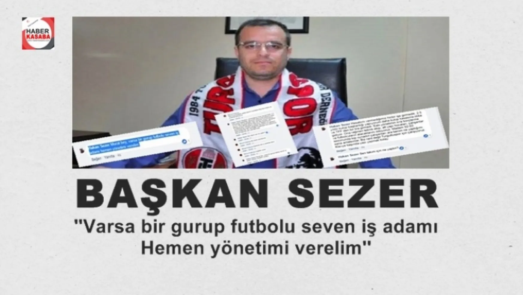 Turgutluspor Başkanı Sezer, 'Varsa bir gurup futbolu seven iş adamı hemen yönetimi verelim'