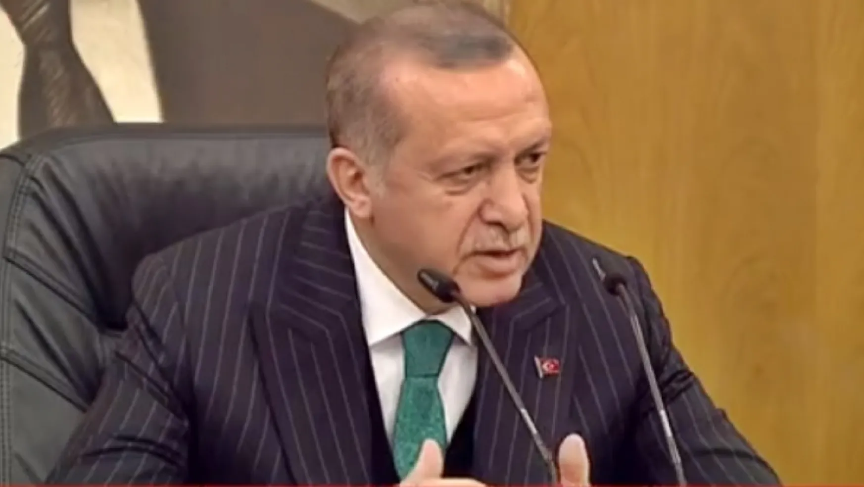 Cumhurbaşkanı Erdoğan,  Atatürk Havalimanı'nda konuşuyor