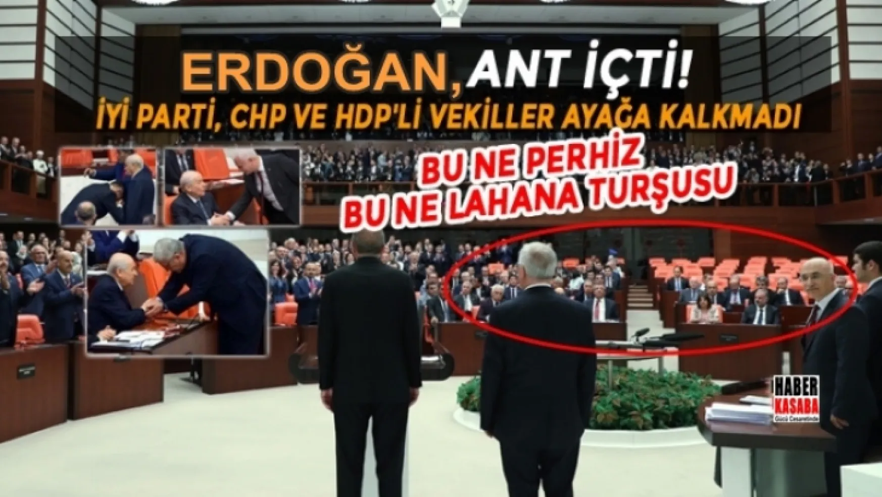 Başkan Erdoğan, ant içti! İYİ Parti, CHP ve HDP'li vekiller ayağa kalkmadı