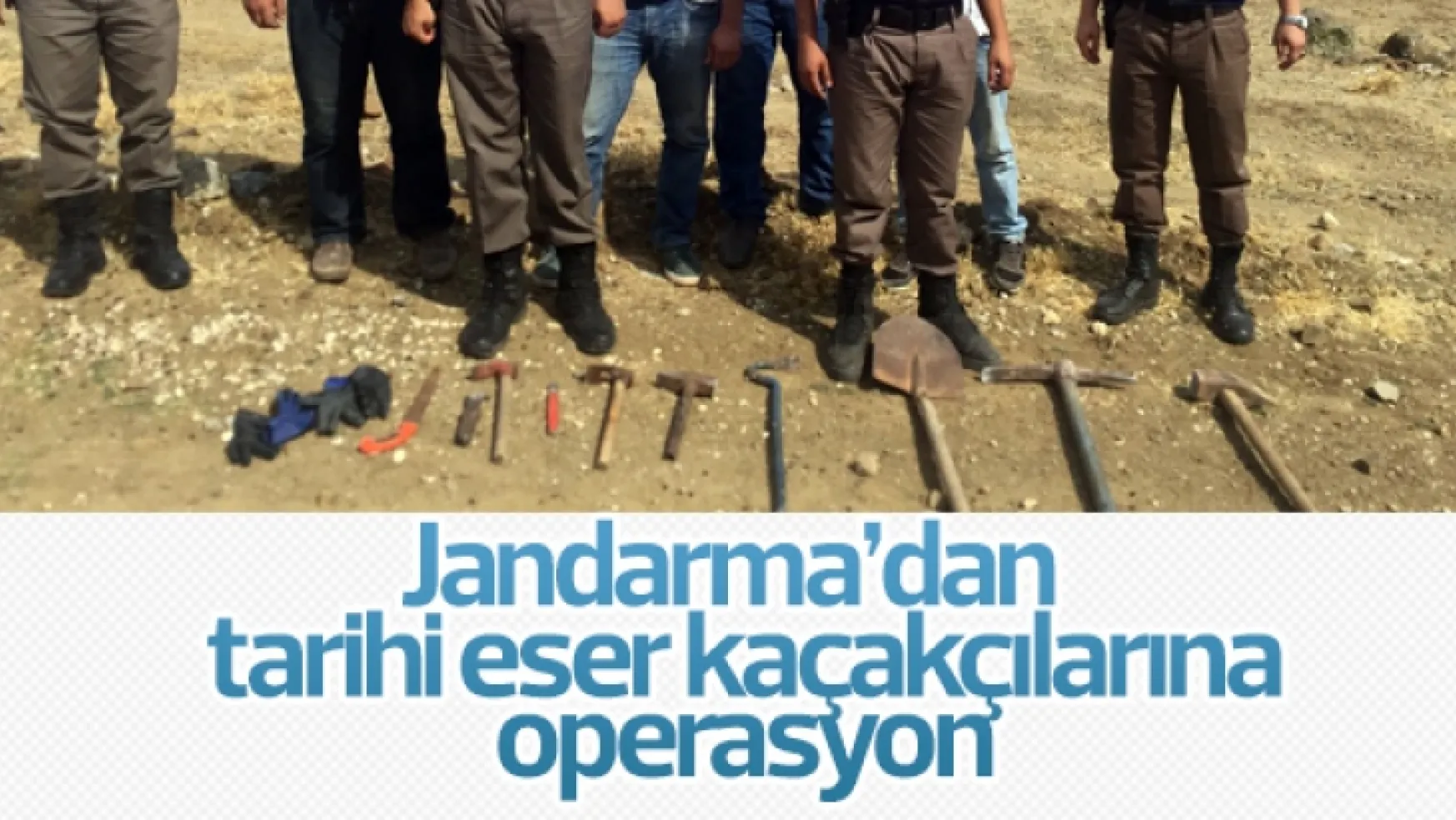Jandarma tarihi eser kaçakçılarına operasyon yaptı