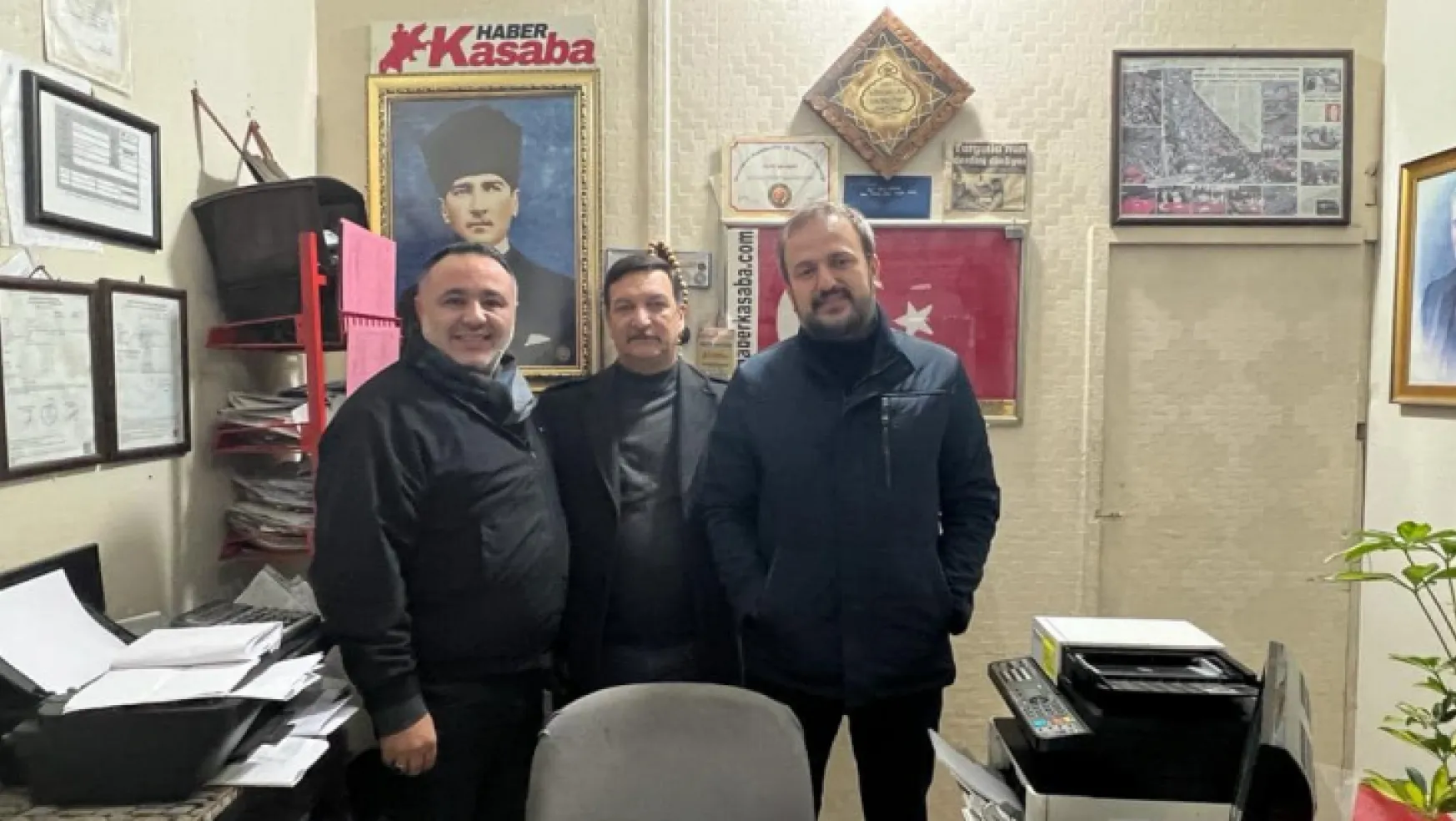 MHP ve AK Parti'li başkanlardan Haber Kasaba Gazetesi'ne ziyaret