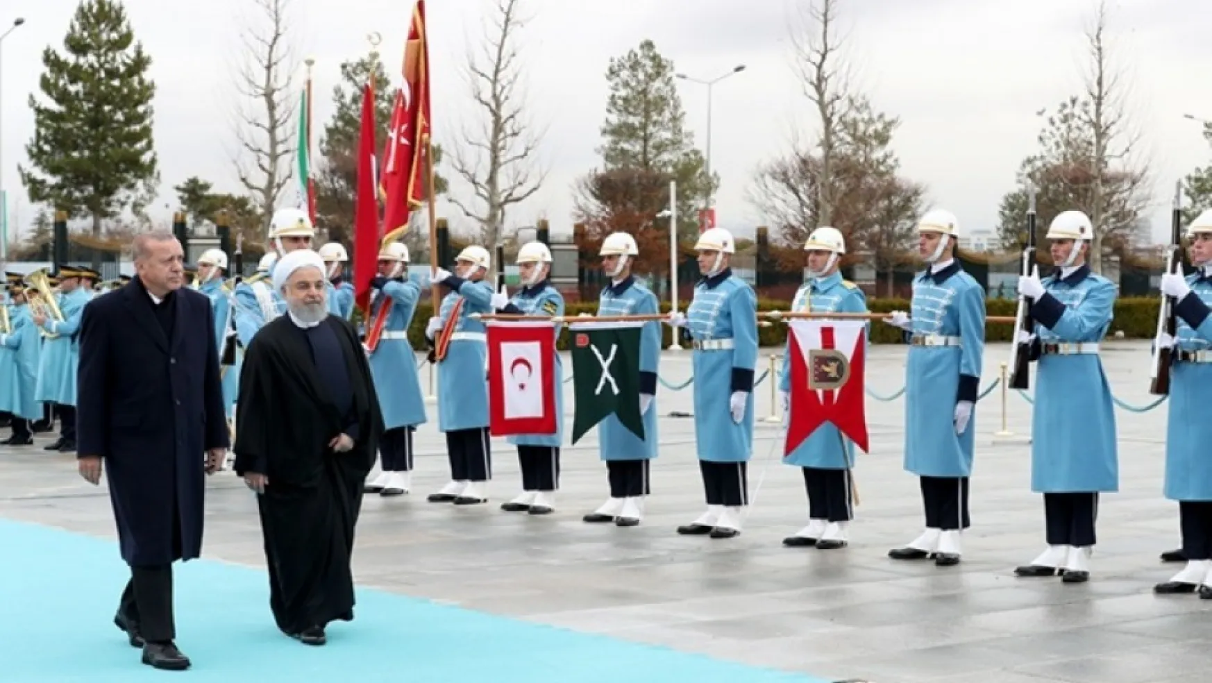 İran Cumhurbaşkanı Ruhani Cumhurbaşkanlığı Külliyesini ziyaret etti