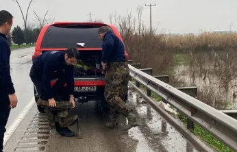 Selde Mahsur Kalanların İmdadına Büyükşehir İtfaiyesi Yetişti