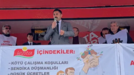 Saadet Partisi Turgutlu Belediye Başkan Adayı Mevlüt Bulut, Lezita İşçilerine Destek Verdi