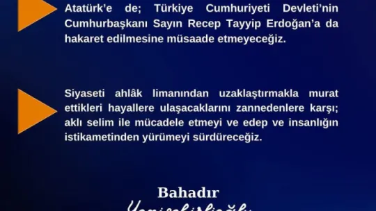 Yenişehirlioğlu, 'CHP Genel Başkanı Özel, Kirli Dile Kucak Açmamalı'