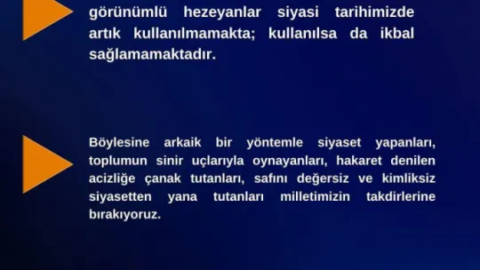 Yenişehirlioğlu, 'CHP Genel Başkanı Özel, Kirli Dile Kucak Açmamalı'