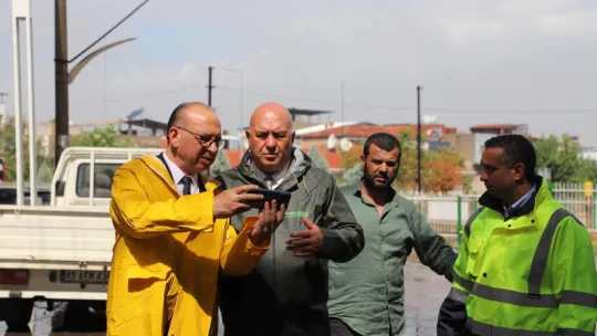Başkan Çetin Akın ve MASKİ Genel Müdürü Talat Postacı Yağıştan Etkilenen Bölgeleri Yerinde İnceledi