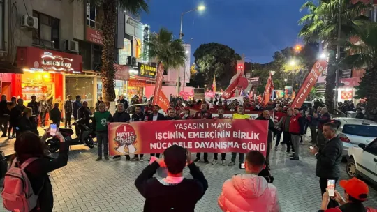 Turgutlu'da 1 Mayıs Coşkusu Emek ve Dayanışma Sokaklara Taştı
