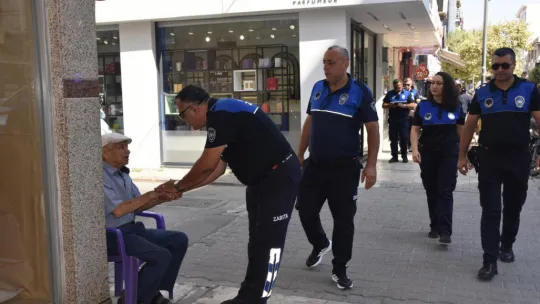 Salihli'de Kaldırım İşgali Denetimi Yapıldı
