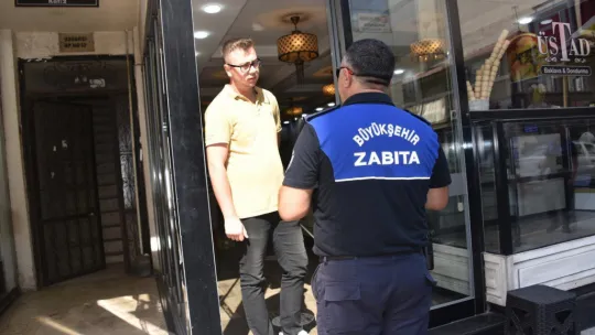 Salihli'de Kaldırım İşgali Denetimi Yapıldı