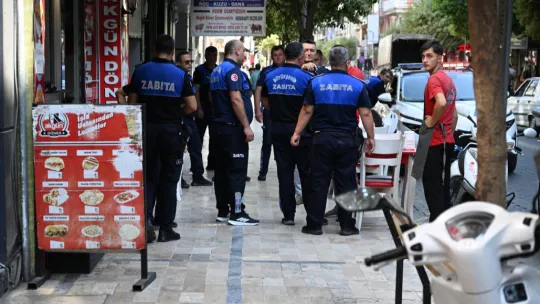 Salihli'de Kaldırım İşgali Denetimi Yapıldı