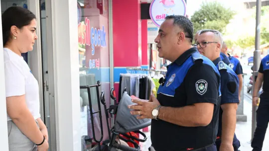 Salihli'de Kaldırım İşgali Denetimi Yapıldı