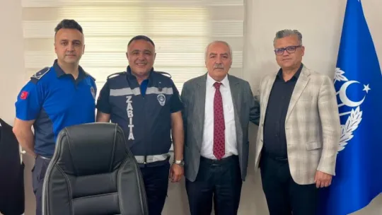 Turgutlu Belediyesi Zabıta Teşkilatından Manisa Büyükşehir Belediyesi'ne Nezaket Ziyareti