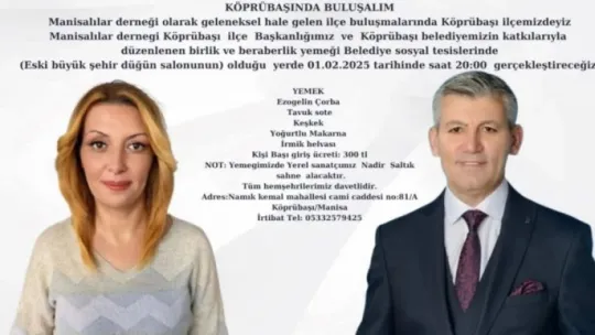 Manisalılar Derneği Aylık Toplantısını Gerçekleştirdi