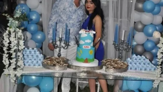 Şebnem ve Umut Samtaş çiftinin biricik oğulları Asrın'nın yeni yaşını kutladı