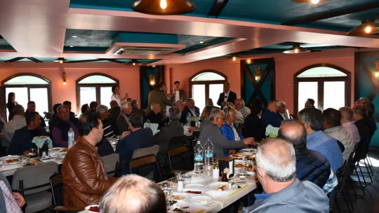 Şahin Ek Muhtarlarla Kahvaltıda Buluştu, Esnaf Kefalet Kooperatifi İçin Önemli Mesajlar Verdi