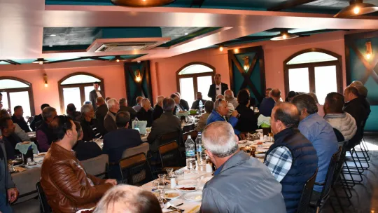 Şahin Ek Muhtarlarla Kahvaltıda Buluştu, Esnaf Kefalet Kooperatifi İçin Önemli Mesajlar Verdi