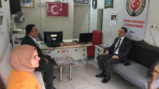İlçemiz Kaymakamı Ali Yılmaz'dan Gazetemize ziyaret