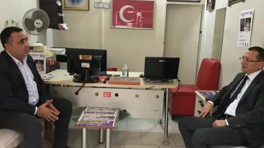 İlçemiz Kaymakamı Ali Yılmaz'dan Gazetemize ziyaret