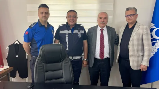 Turgutlu Belediyesi Zabıta Teşkilatından Manisa Büyükşehir Belediyesi'ne Nezaket Ziyareti