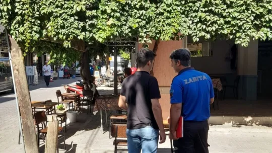 Zabıta Ekiplerinden Kaldırım ve Yol İşgali Denetimi