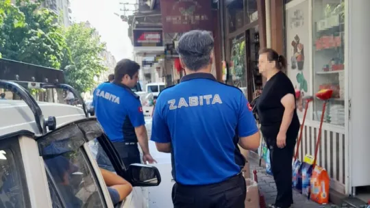 Zabıta Ekiplerinden Kaldırım ve Yol İşgali Denetimi