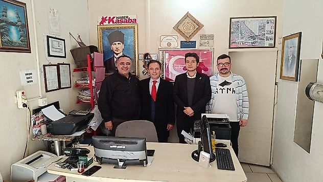 Başkan Adayı Av.Mehmet Demirlek'den Haber Kasaba Gazetesine Ziyaret