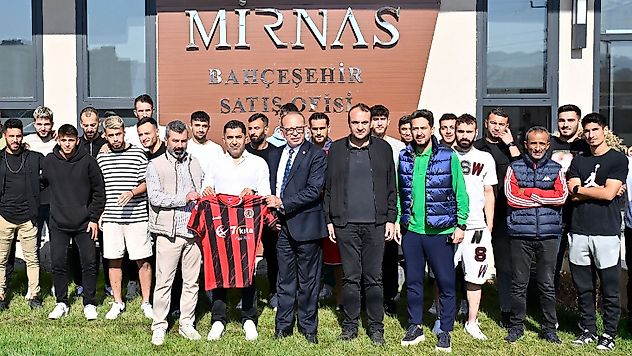 Başkan Akın ve Turgutlu Spor Yönetiminden Ege'nin yeni yaşam projesi Mirnas Bahçeşehir'e anlamlı ziyaret