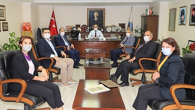 Ege ve Marmara Çevre Belediyeler Birliğinden Başkan Akın'a Ziyaret