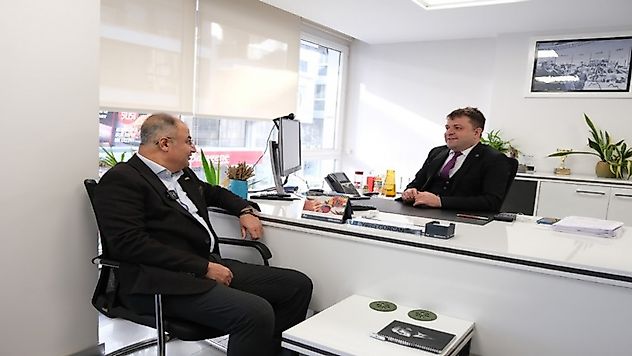 ESKKK Başkan Adayı Şahin Ek'ten Turgutlu Halk Bankası Müdürü Yavuz Gürcan'a Ziyaret