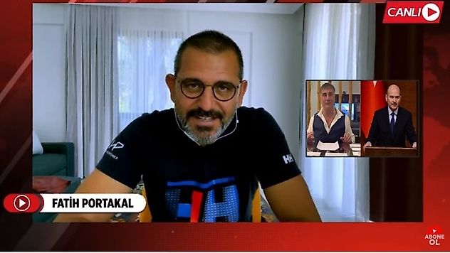 Fatih Portakal canlı yayın yaptı Dikkatleri üzerine çekti
