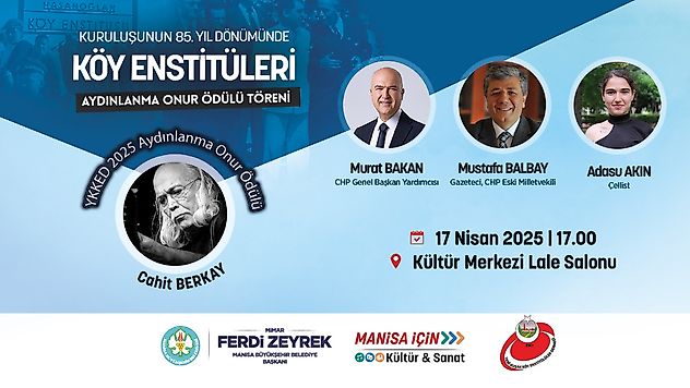 Köy Enstitüleri'nin Kuruluşunun 85. Yılı Manisa'da Kutlanıyor
