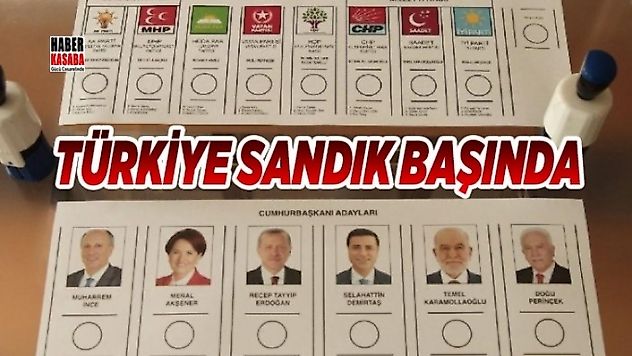 Türkiye'de Vatandaşlar sandık başında!